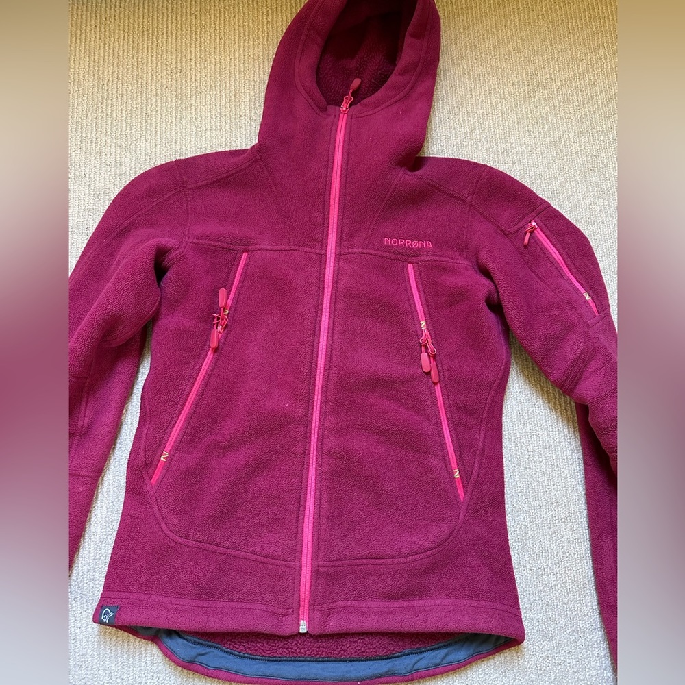 Norona Narvik Warm3 Hooded Polartec fleece jacket, small